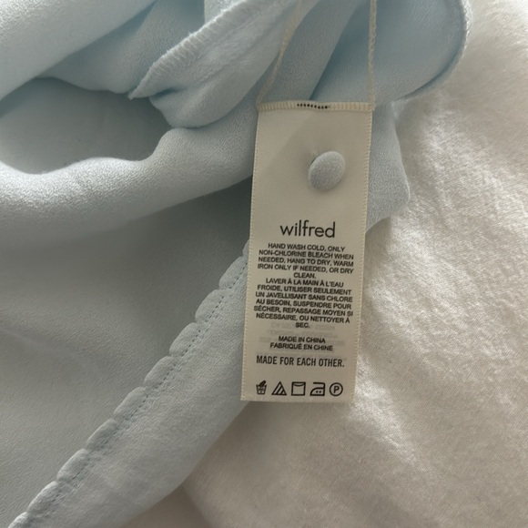 Aritzia Wilfred Clarissa Pale Blue Blouse - Picture 5 of 6
